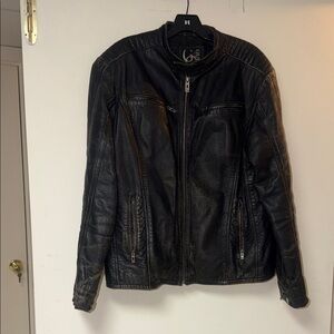 guess vintage leather jacket